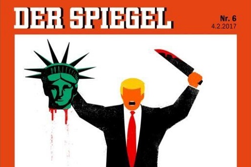 Обложка Spiegel с Трампом и головой статуи Свободы вызвала скандал